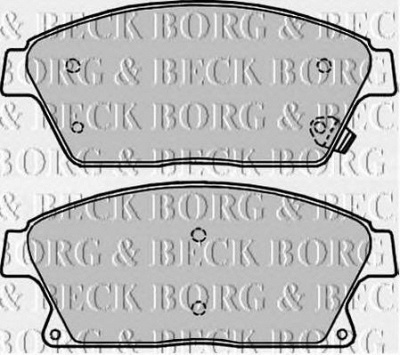 BORG & BECK bbp2228 -  Комплект тормозных колодок, дисковый тормоз